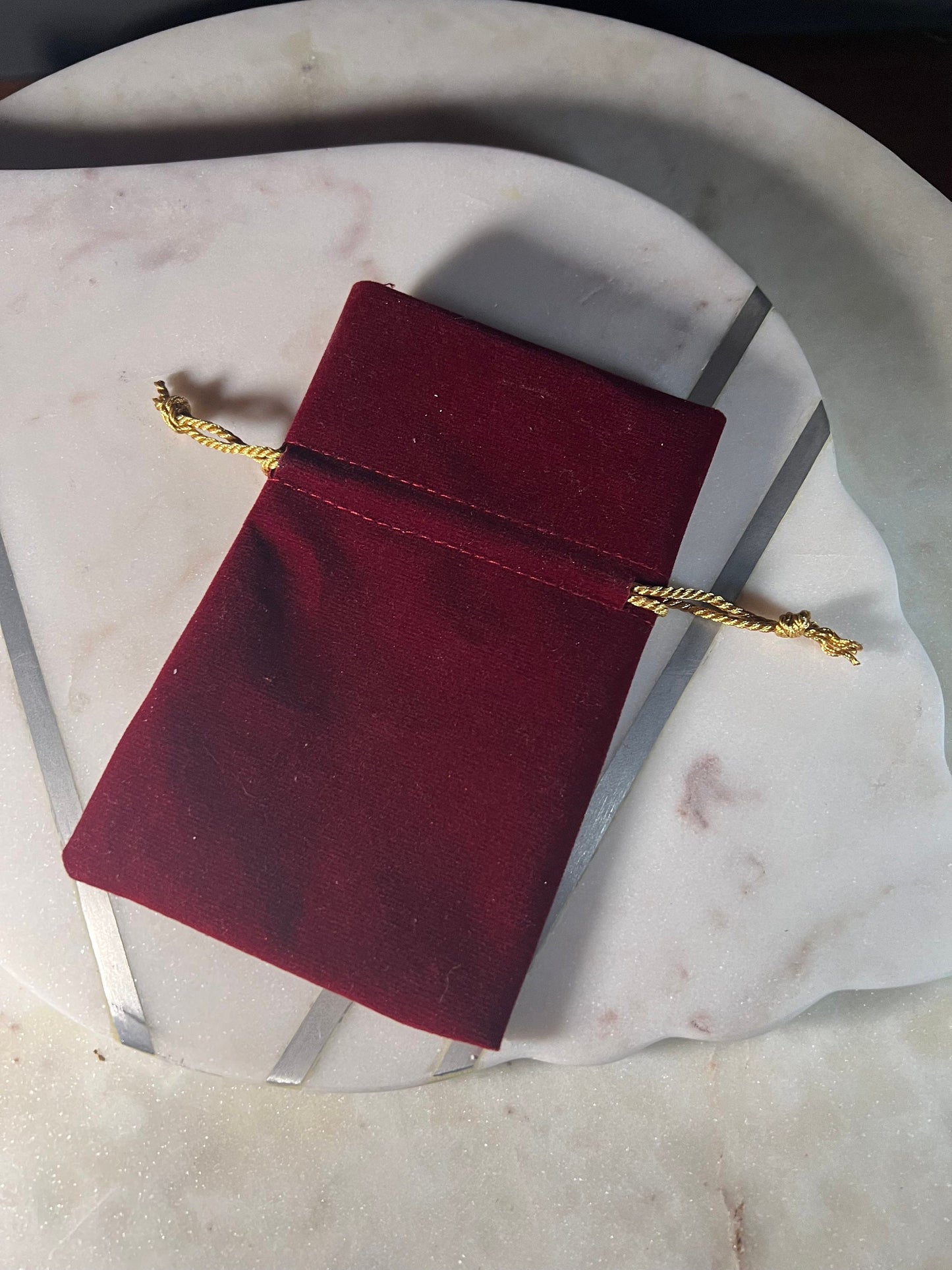 5 Pk - Velvet Bags, Middle Opening
