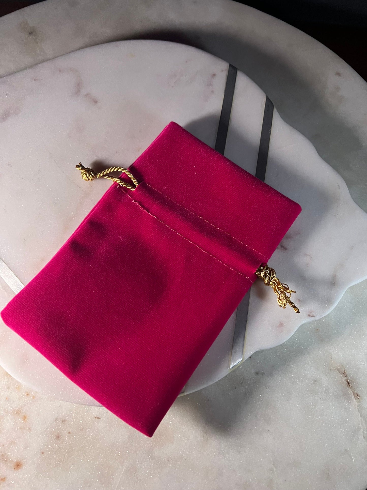 5 Pk - Velvet Bags, Middle Opening