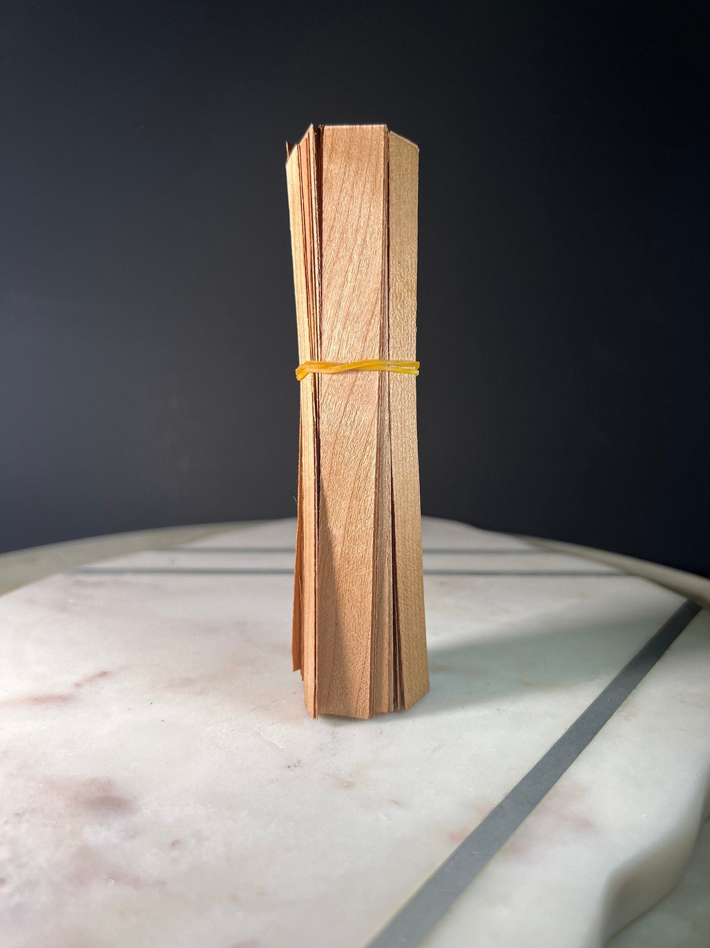 10 Pk Wood Wicks - Single / Double Layer - With Bases Included.