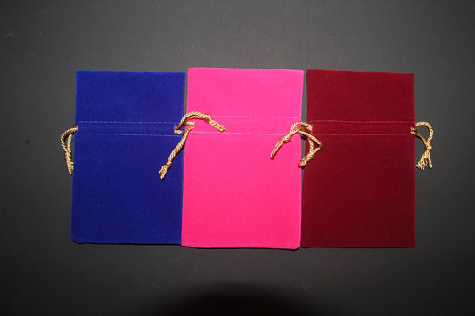 Top Opening Velvet Bags - 5 Pk